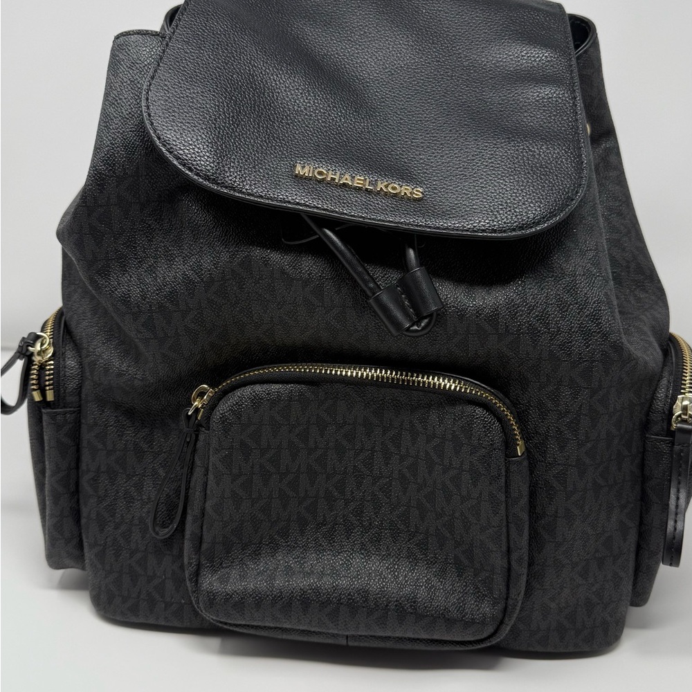 Michael Kors Black and Gold unisex Backpack